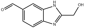 1H-Benzimidazole-5-carboxaldehyde,2-(hydroxymethyl)-(9CI) Struktur