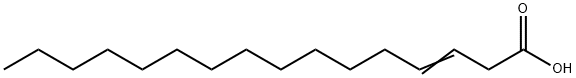 delta(3)-hexadecenoic acid Struktur