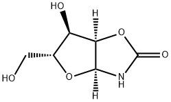 (3AS,5R,6R,6AR)-6-羥基-5-(羥甲基)四氫呋喃并[2,3-D]噁唑-2(5H)-酮, 2508-81-8, 結(jié)構(gòu)式