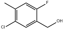 Benzenemethanol, 5-chloro-2-fluoro-4-methyl- Struktur