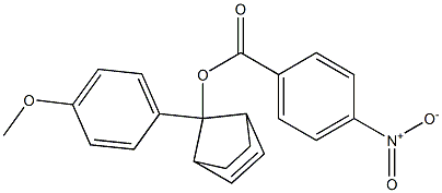 (1β,4β,7-syn)-7-(p-Methoxyphenyl)norborn-2-en-7-ol p-nitrobenzoate Struktur