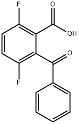 Benzoic acid, 2-benzoyl-3,6-difluoro- Struktur