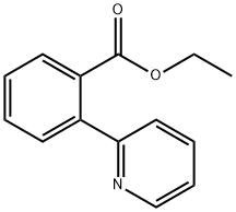 Benzoic acid, 2-(2-pyridinyl)-, ethyl ester Struktur