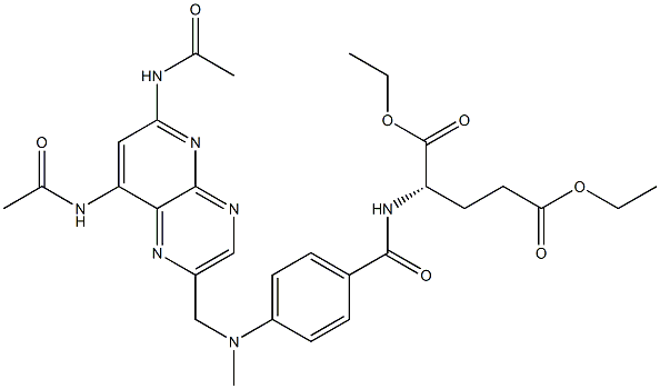 2-Glutamic Acid-N-[4-Methylamino Benzoyl]-Diethyl Ester Struktur