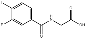 Glycine, N-(3,4-difluorobenzoyl)- Struktur