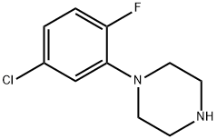 Piperazine, 1-(5-chloro-2-fluorophenyl)- Struktur