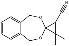 Spiro[2,4-benzodioxepin-3,1'-cyclopropane]-2'-carbonitrile, 1,5-dihydro-3',3'-dimethyl-