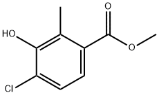 Benzoic acid, 4-chloro-3-hydroxy-2-methyl-, methyl ester Struktur