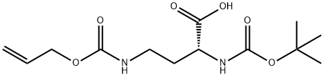 Boc-D-Dab(Boc)-OH·DCHA Struktur