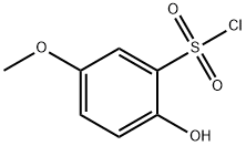 2-hydroxy-5-methoxybenzene-1-sulfonyl chloride Struktur