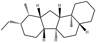 (13α)-17aβ-Methyl-D(17a)-homo-C,18-dinor-5α-pregnane Struktur