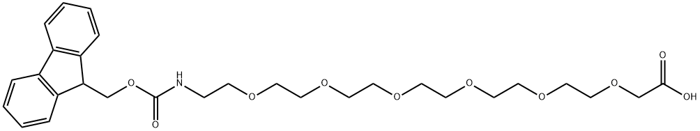 Fmoc-NH-PEG6-CH2COOH Struktur