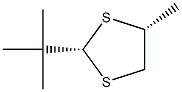 2α-tert-Butyl-4α-methyl-1,3-dithiolane Struktur