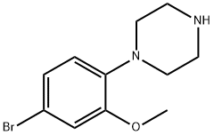 Piperazine, 1-(4-bromo-2-methoxyphenyl)- Struktur