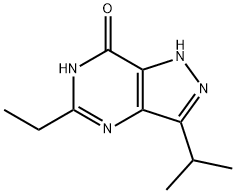 7H-Pyrazolo[4,3-d]pyrimidin-7-one,5-ethyl-1,4-dihydro-3-(1-methylethyl)-(9CI) Struktur