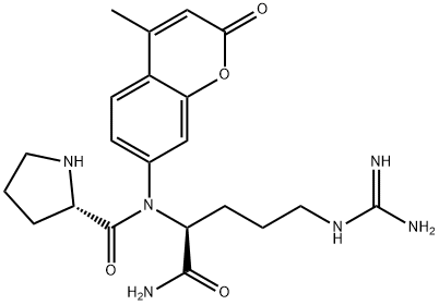 H-Pro-Arg-AMC . 2 HCl Structure