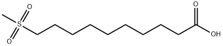 10-METHYLSULFONYL)CAPRIC ACID Struktur