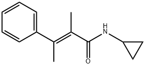 N-Cyclopropyl-α,β-dimethylcinnamamide Struktur