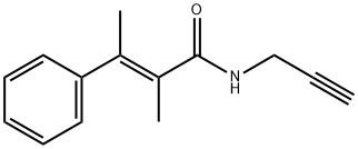 α,β-Dimethyl-N-(2-propynyl)cinnamamide Struktur