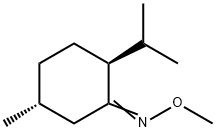 (2S,5R)-5β-Methyl-2α-isopropylcyclohexanone O-methyl oxime Struktur