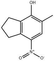 1H-Inden-4-ol,2,3-dihydro-5-methyl-7-nitro-(9CI) Struktur