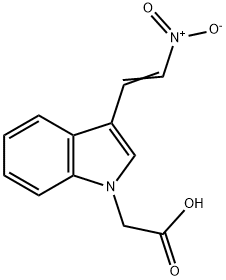 1H-Indole-1-aceticacid,3-(2-nitroethenyl)-(9CI) Struktur