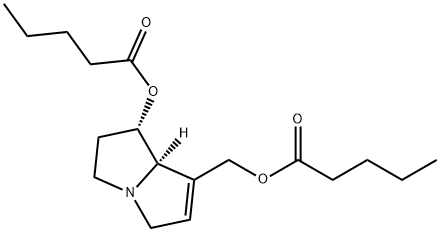 (1S,7aR)-2,3,5,7a-Tetrahydro-1β-hydroxy-1H-pyrrolizine-7-methanol divalerate Struktur