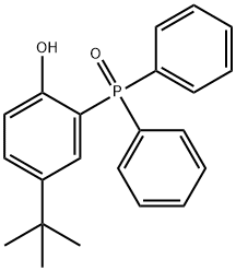 Phenol, 4-(1,1-dimethylethyl)-2-(diphenylphosphinyl)- Struktur