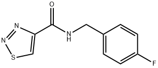 1,2,3-Thiadiazole-4-carboxamide,N-[(4-fluorophenyl)methyl]-(9CI) Struktur