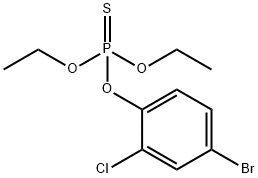 O，O-diethyl-O-(2-chloro-4-bromophenyl)thiophosphate Struktur