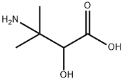 Butanoic acid, 3-amino-2-hydroxy-3-methyl- Struktur