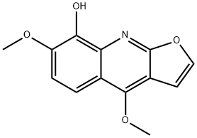 Furo[2,3-b]quinolin-8-ol, 4,7-dimethoxy- Struktur