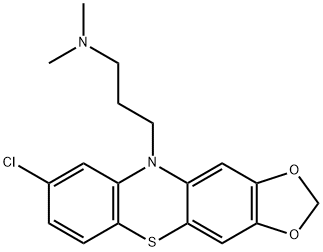 8-Chloro-N,N-dimethyl-10H-1,3-dioxolo[4,5-b]phenothiazine-10-propan-1-amine Struktur