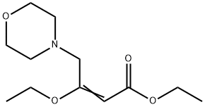 β-Ethoxy-4-morpholine-2-butenoic acid ethyl ester Struktur