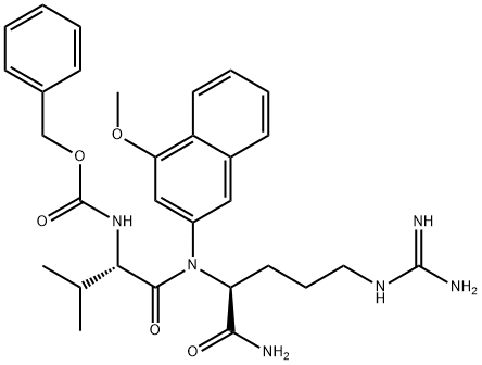 Z-Val-Arg-4MβNA · HCl Struktur