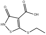 4-Isothiazolecarboxylic acid, 5-(ethylthio)-2,3-dihydro-3-oxo- Struktur