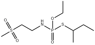 Phosphoramidothioic acid, [2-(methylsulfonyl)ethyl]-, O-ethyl S-(1-methylpropyl) ester (9CI) Struktur