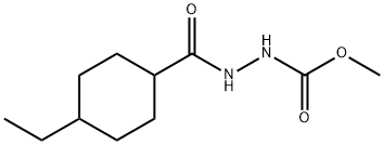 Methyl 2-[(4-ethylcyclohexyl)carbonyl]hydrazinecarboxylate Struktur