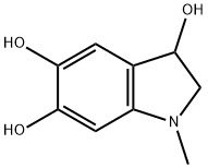 1H-Indole-3,5,6-triol, 2,3-dihydro-1-methyl- Struktur