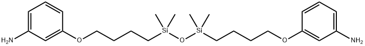 3,3'-[(1,1,3,3-Tetramethyl-1,3-propanedisiloxanediyl)bis(4,1-butanediyloxy)]bis(benzenamine) Struktur