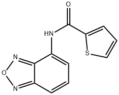 2-?Thiophenecarboxamide?, N-?2,?1,?3-?benzoxadiazol-?4-?yl- Struktur