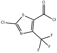 5-Thiazolecarbonyl chloride, 2-chloro-4-(trifluoromethyl)- Struktur