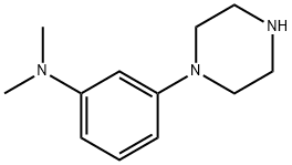 Benzenamine, N,N-dimethyl-3-(1-piperazinyl)- Struktur