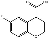 2H-1-Benzopyran-4-carboxylic acid, 6-fluoro-3,4-dihydro- Struktur