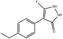 3H-Pyrazol-3-one,4-(4-ethylphenyl)-5-fluoro-1,2-dihydro-(9CI) Struktur