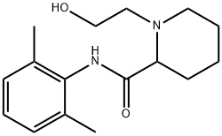 rac-(2R*)-N-(2,6-ジメチルフェニル)-1-(2-ヒドロキシエチル)-2β*-ピペリジンカルボアミド 化學(xué)構(gòu)造式