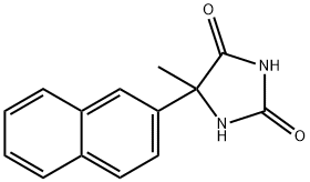 2,4-Imidazolidinedione, 5-methyl-5-(2-naphthalenyl)- Struktur