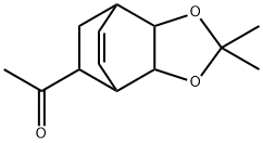 1-(3a,4,7,7a-Tetrahydro-2,2-dimethyl-4,7-ethano-1,3-benzodioxol-8-yl)ethanone Struktur