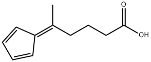 Hexanoic acid, 5-(2,4-cyclopentadien-1-ylidene)- Struktur