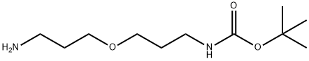 Carbamic acid, [3-(3-aminopropoxy)propyl]-, 1,1-dimethylethyl ester Struktur